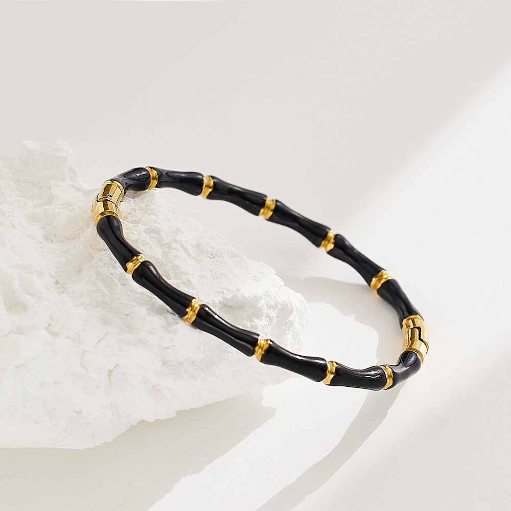 Colorful Bamboo Shape Bangles