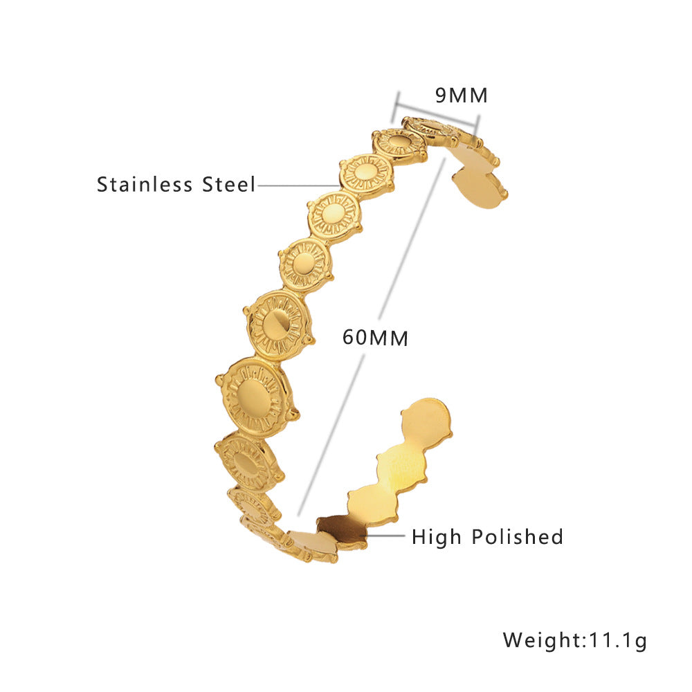 Gold Plated Cuff Bangles