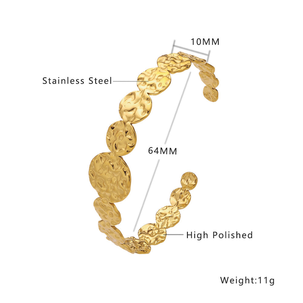 Gold Plated Cuff Bangles