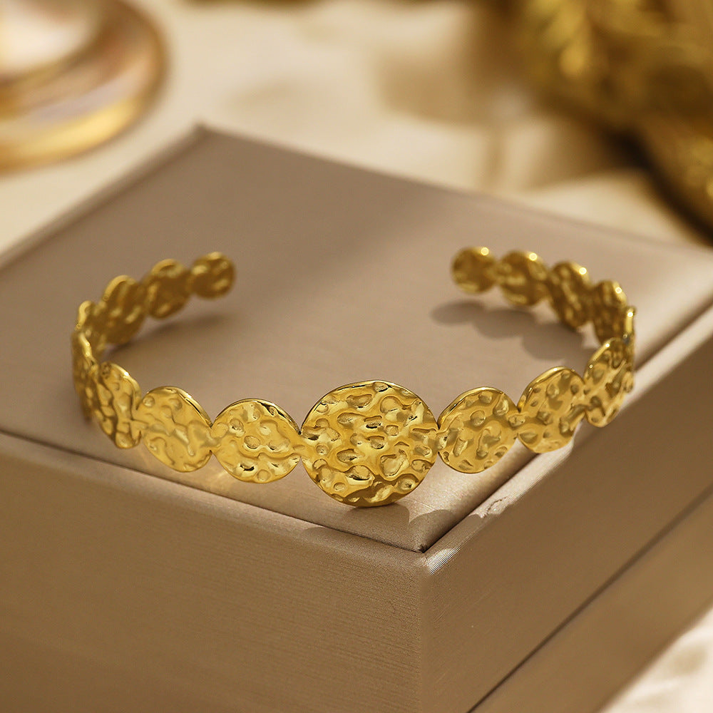 Gold Plated Cuff Bangles