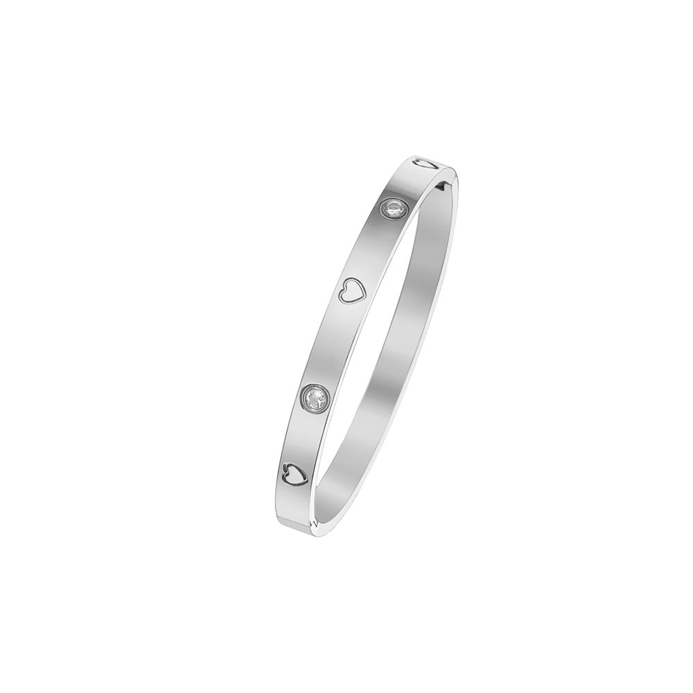 Heart Stone Bangles