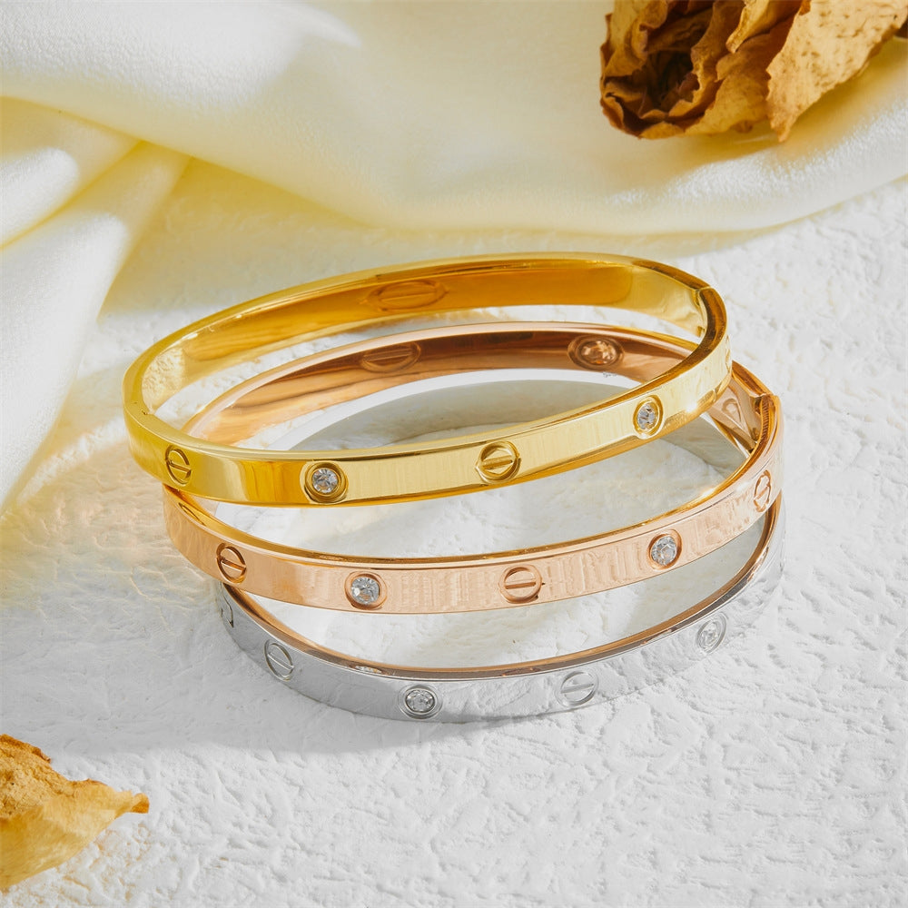 Love 4 Diamond Bangle