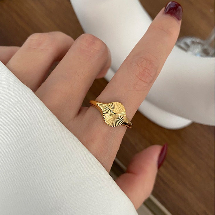 Polished Cut Batch Oval Sunshine Light Ring