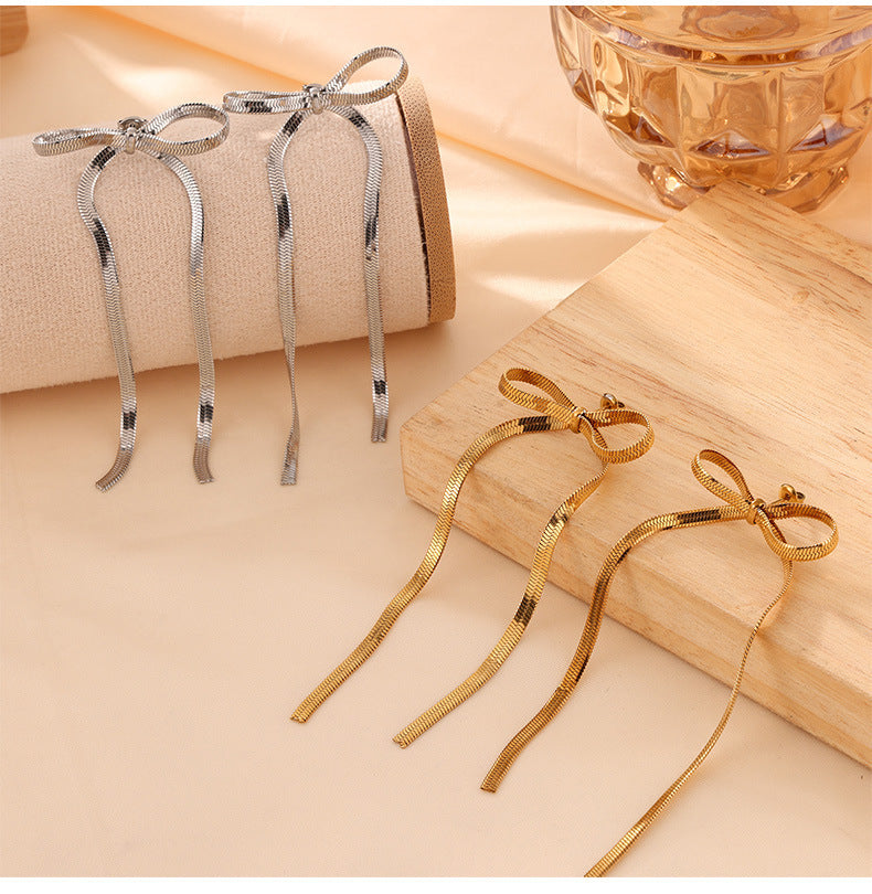 Bows Snake Chain Jewelry Set