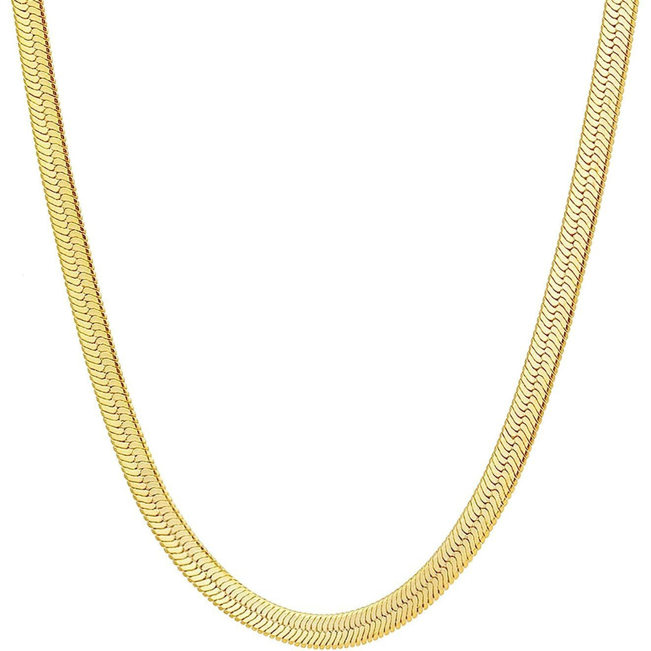 2/3/4/5mm Flat Snake Chains Necklaces