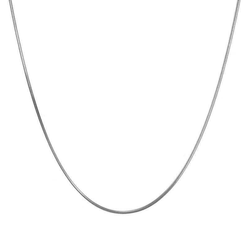 Thin Simple Snake Bone Chain Necklace&Long Sweater Chain