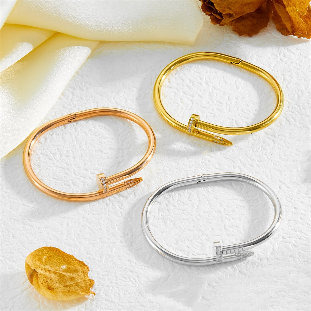 Dimond Nail Bangle