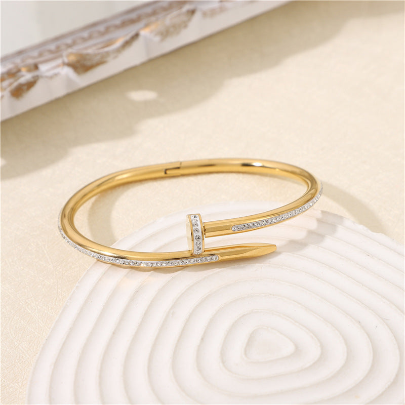 Full Diamond Nail Bangle