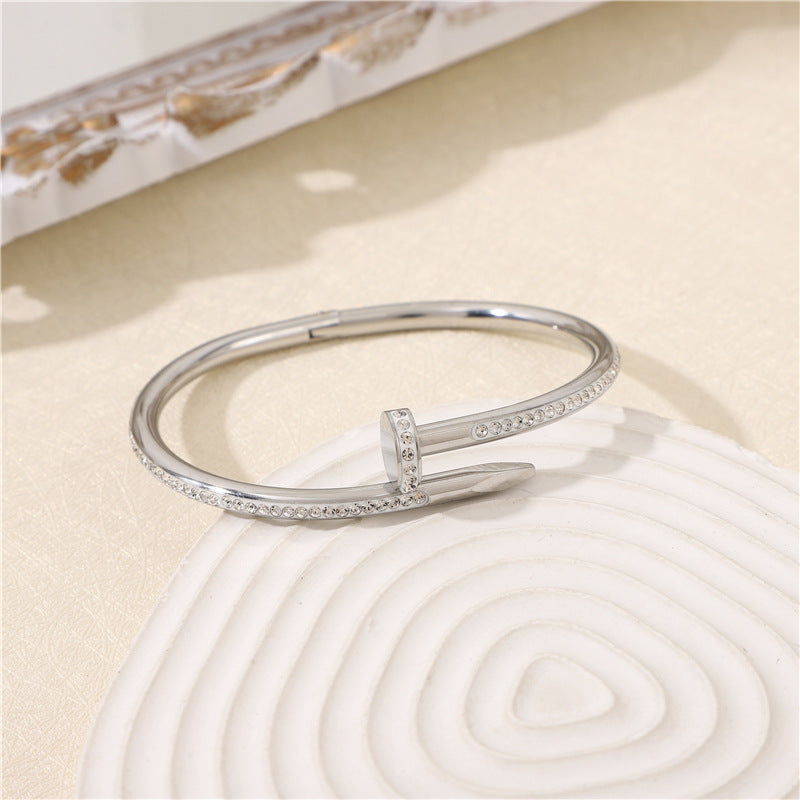 Full Diamond Nail Bangle