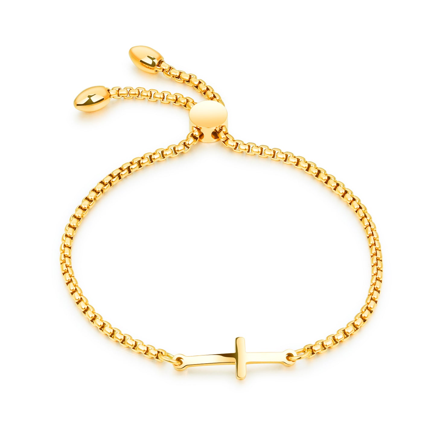 Adjustable Cross Bracelet