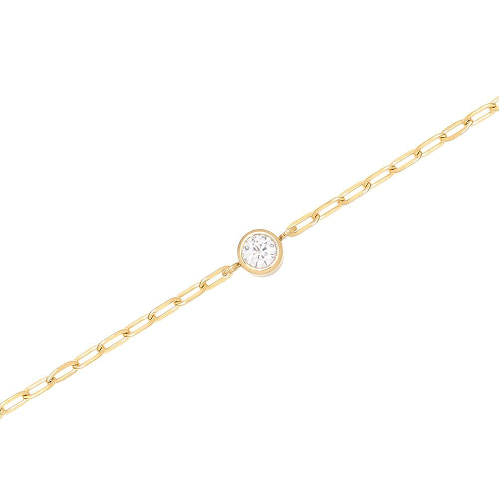 Thin Single Diamond Bracelet