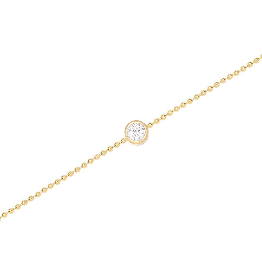 Thin Single Diamond Bracelet