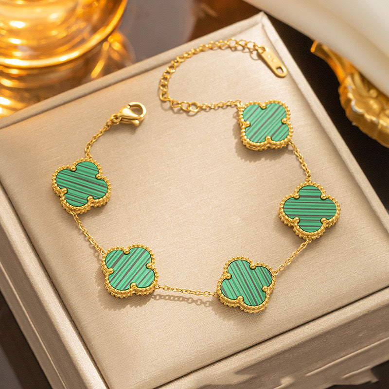 Four Leaf Clover Shell Bracelets