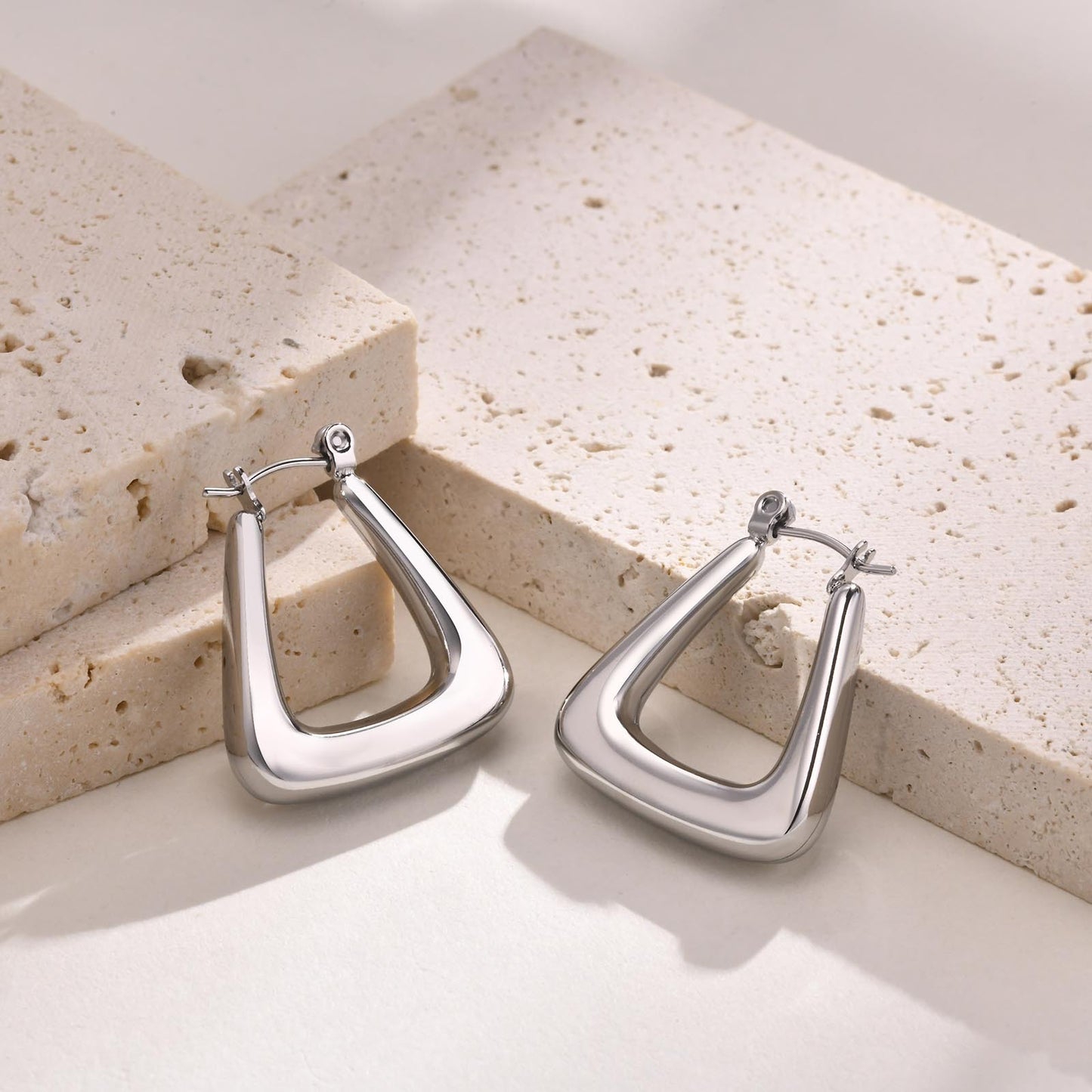 Triangle Hollow Earrings