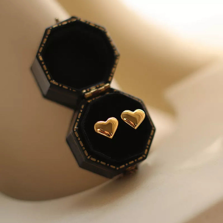 Tiny Heart Stud Earring