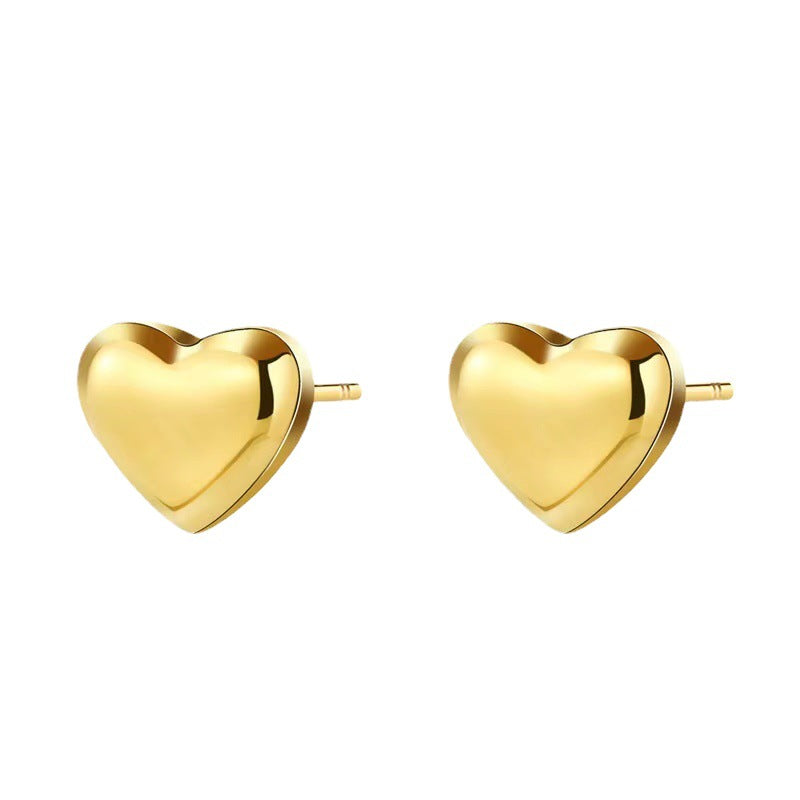 Tiny Heart Stud Earring