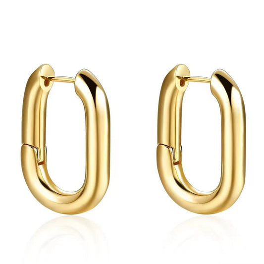 Rectangle Hoop Earrings