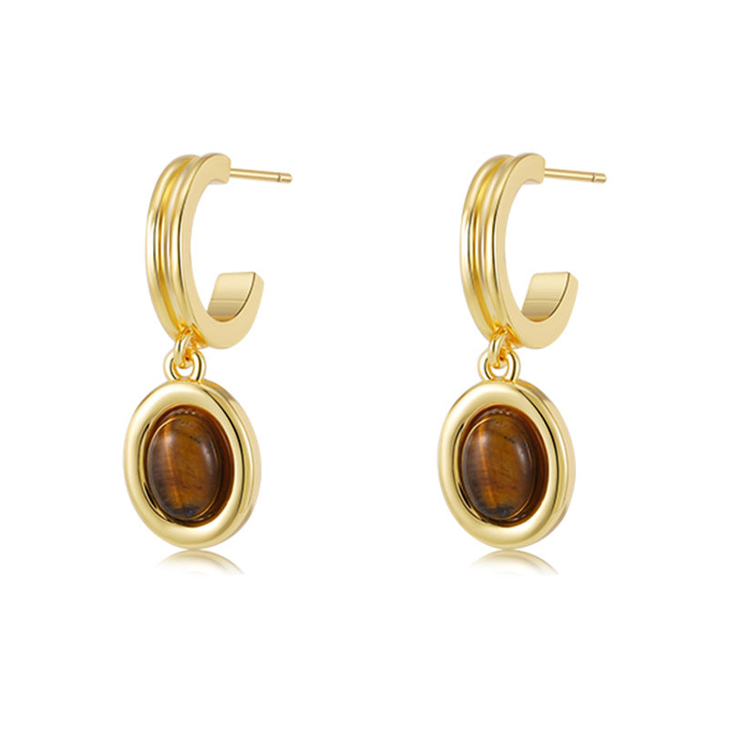 Tiger's Eye Dangle Earring