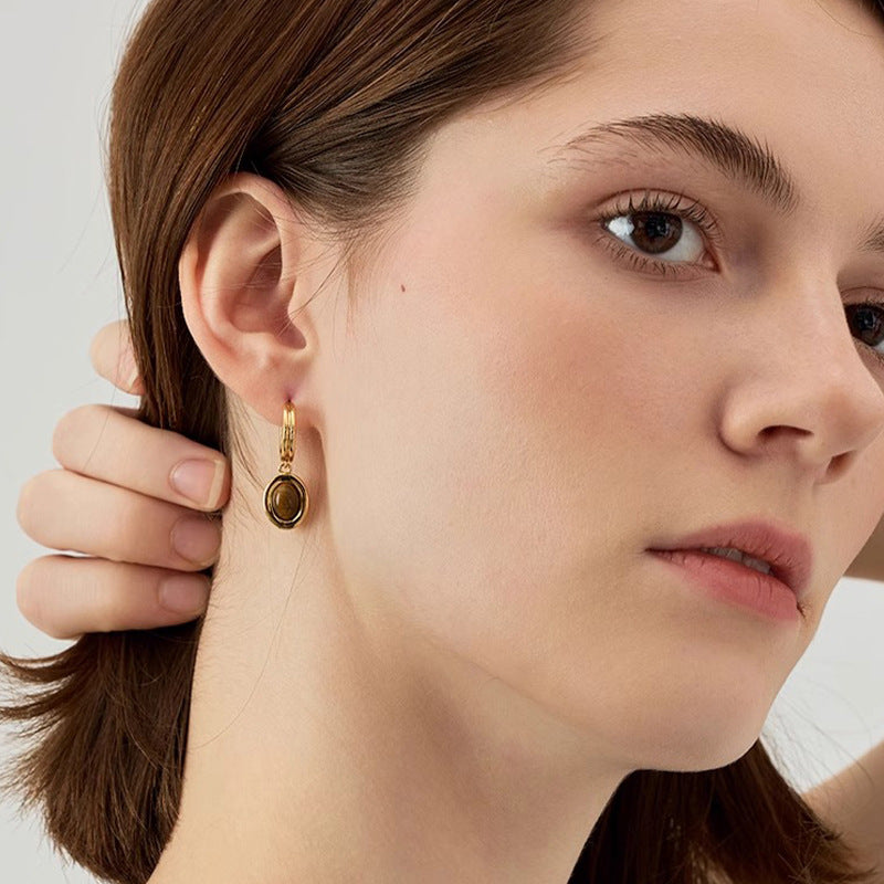 Tiger's Eye Dangle Earring