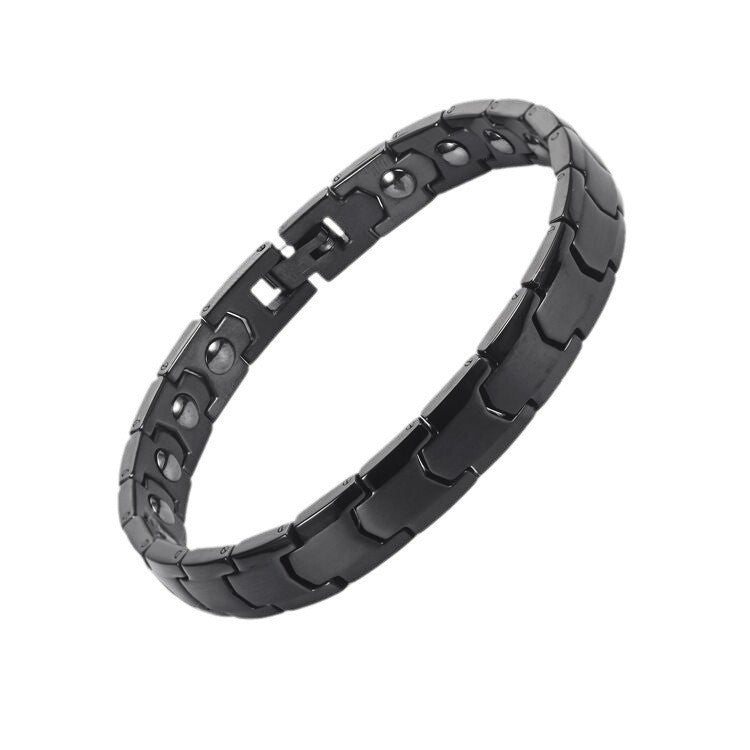 Stainless steel energy magnetic couple bracelet