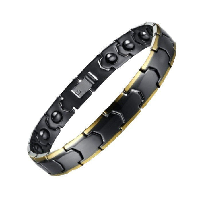 Stainless steel energy magnetic couple bracelet